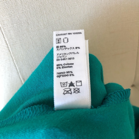 American Apparel Teal convertible bandeau dress - Picture 4 of 5